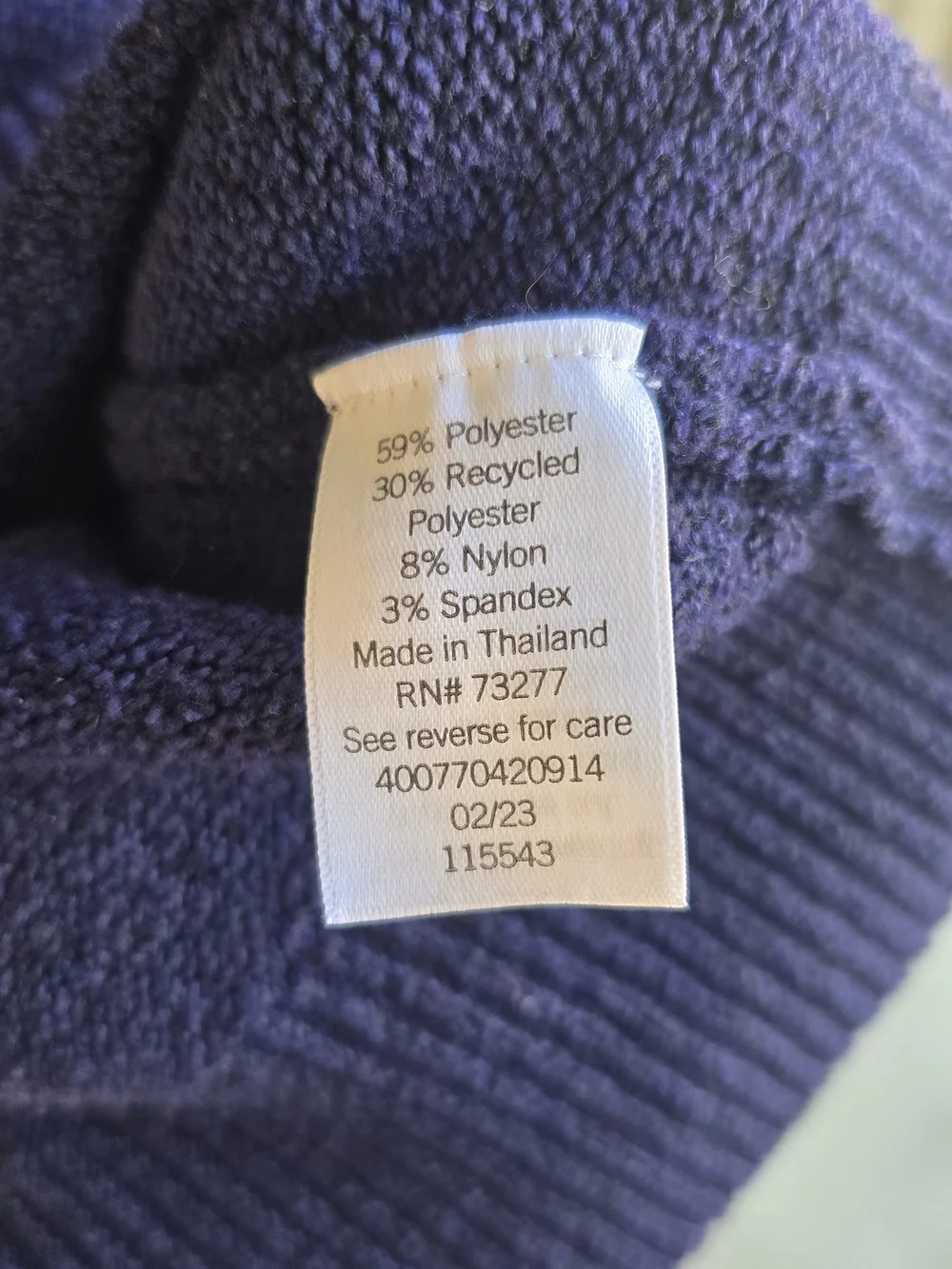 Sonoma Deep Navy V-Neck Relaxed Sweater
